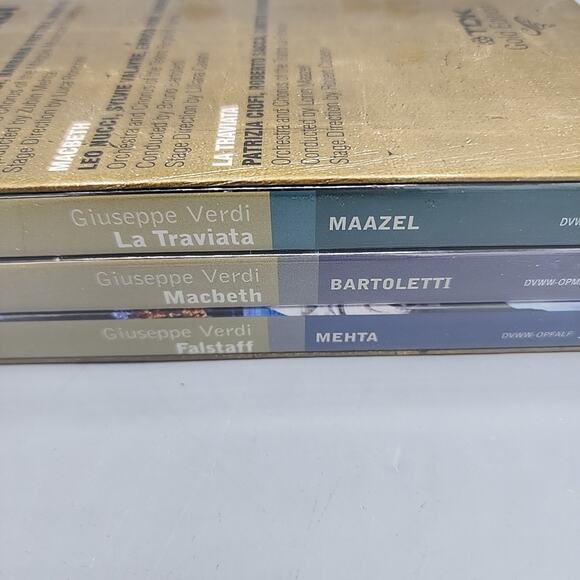 Opera Exclusive Giuseppe Verdi Falstaff Macbeth La Traviata TDK Gold Edition New - Picture 7 of 12